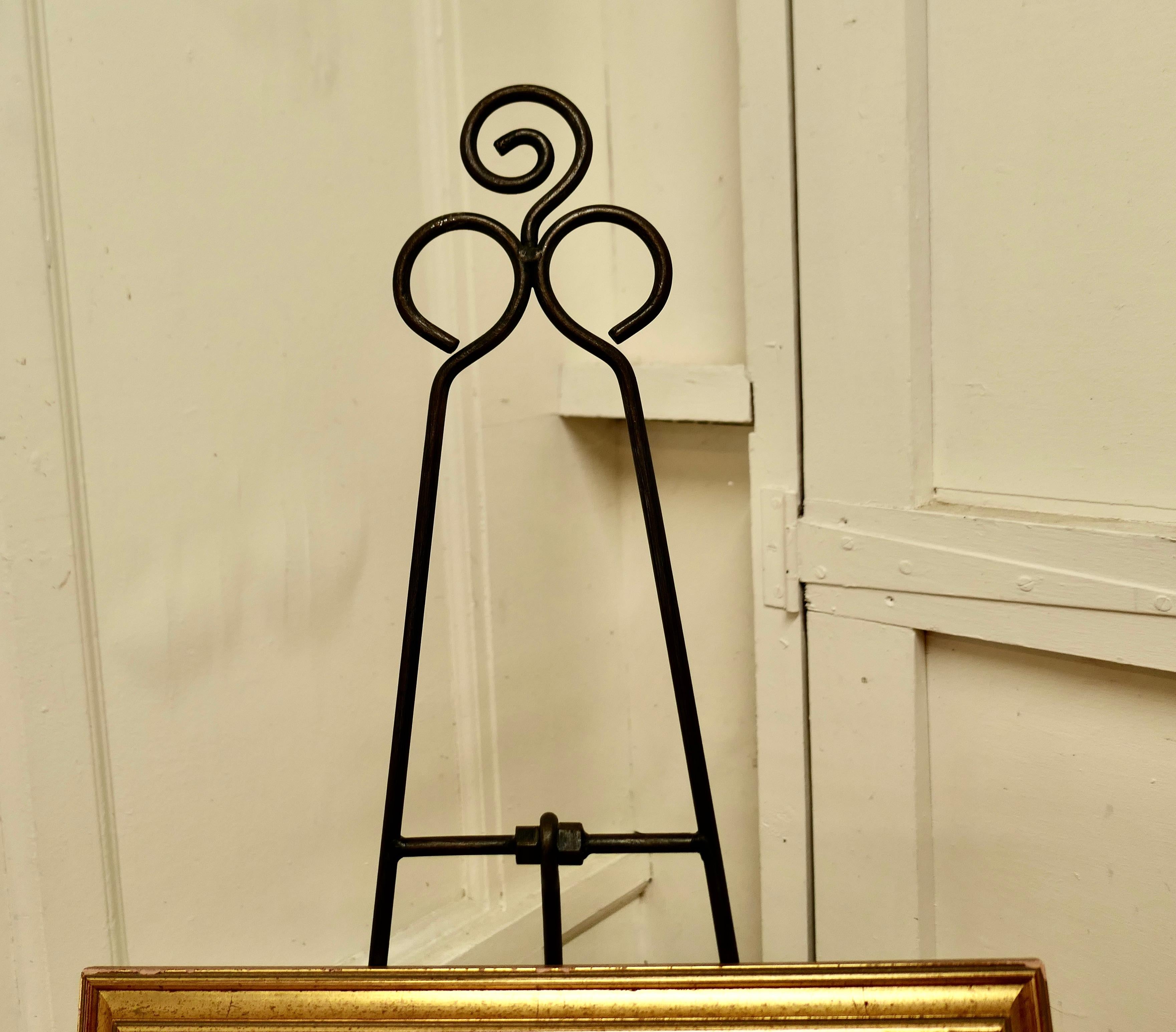 Bohemian French Wire Work Picture Display Easel For Sale