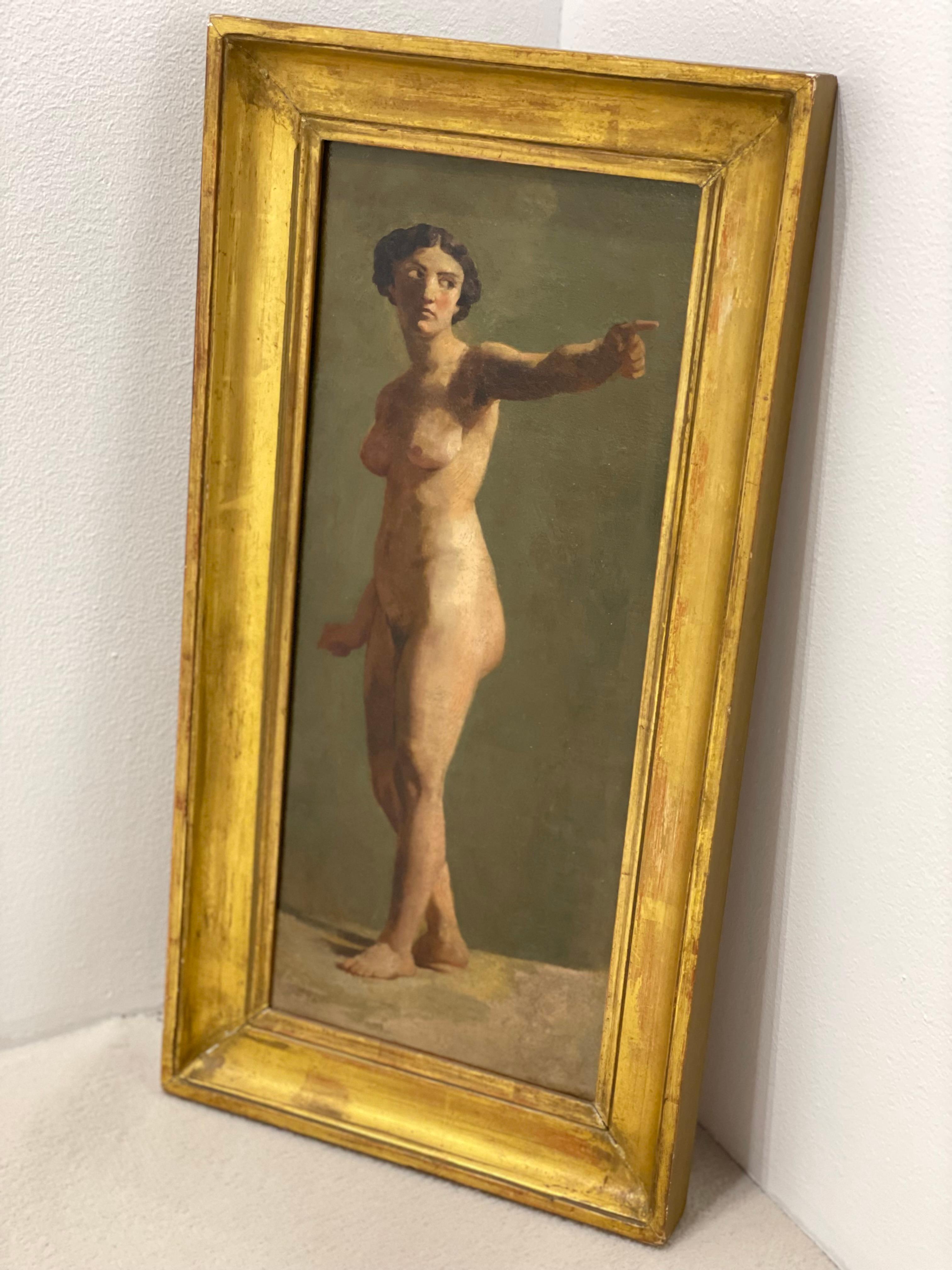 Paint French Woman Nude Academic Oil on Cavas For Sale