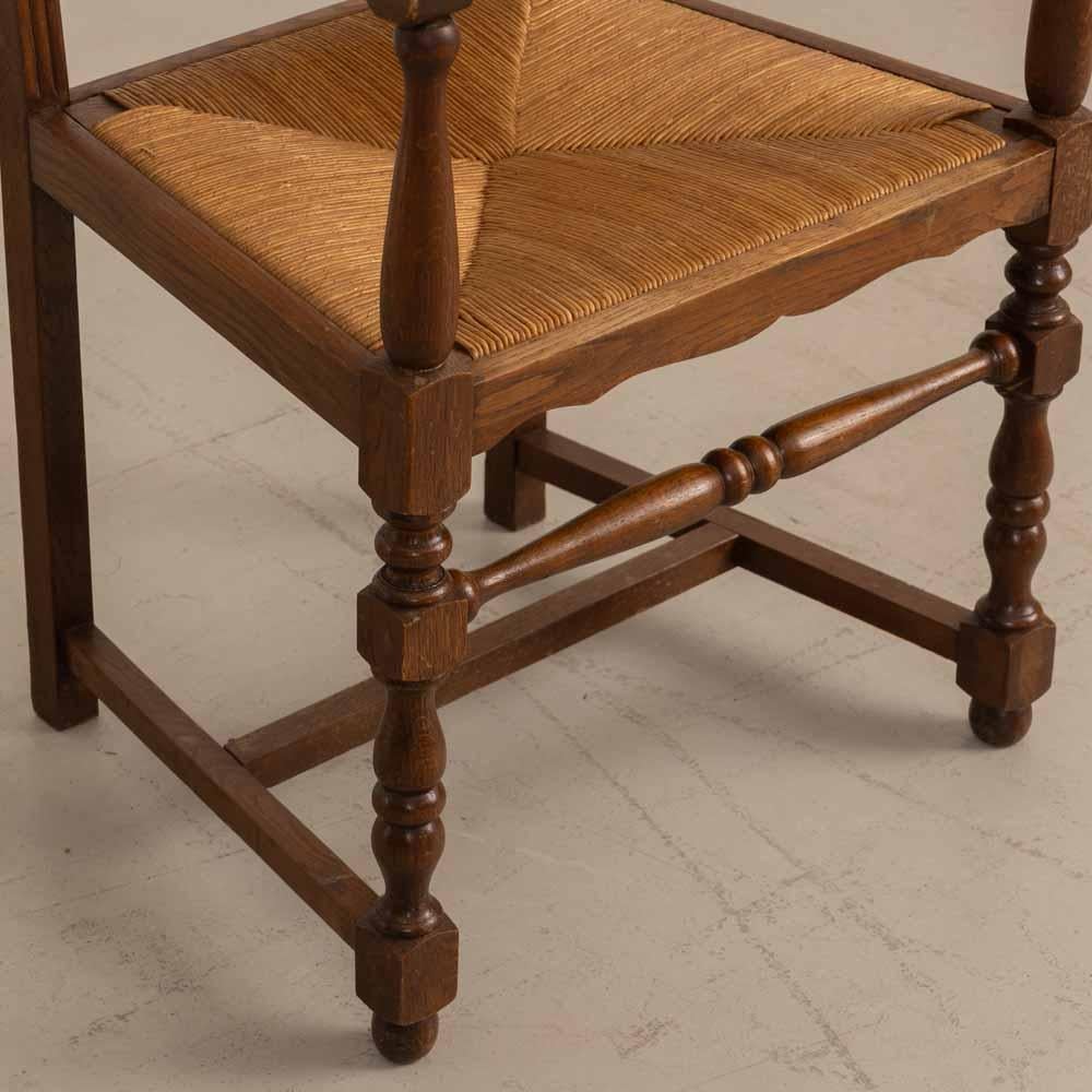 Sedia francese in Wood e tessuto di Charles Dudouyt in vendita 5