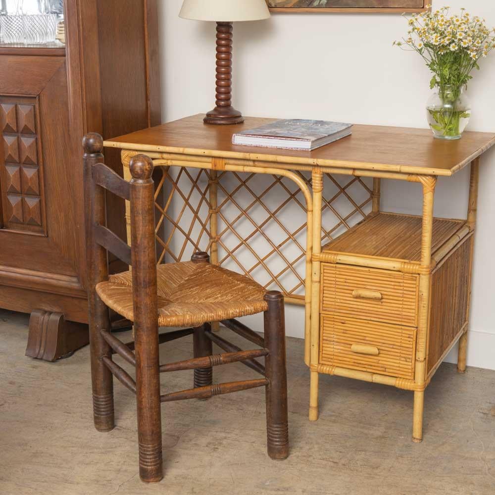 Français Chaise française tissée par Charles Dudouyt en vente