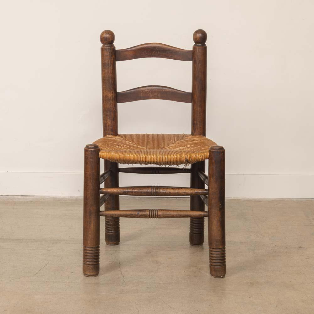 Chaise française tissée par Charles Dudouyt Bon état - En vente à Los Angeles, CA