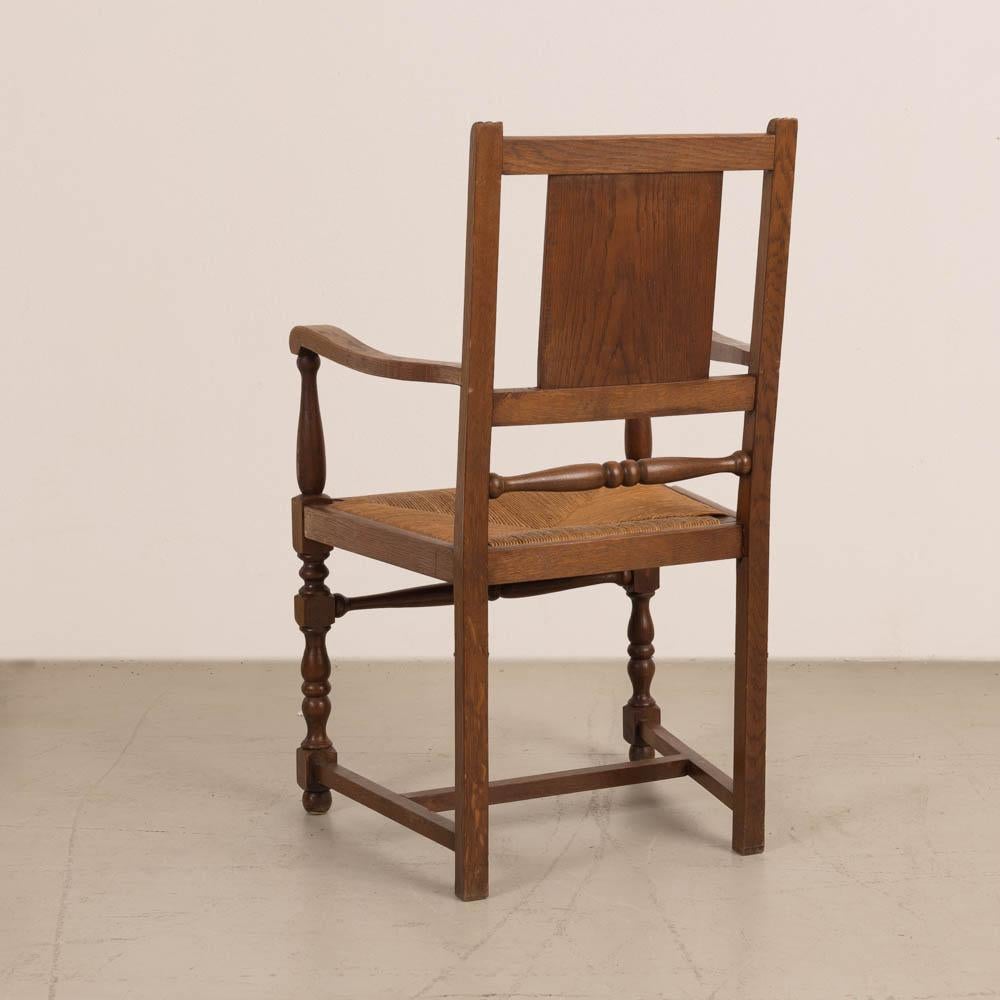 Sedia francese in Wood e tessuto di Charles Dudouyt in vendita 1