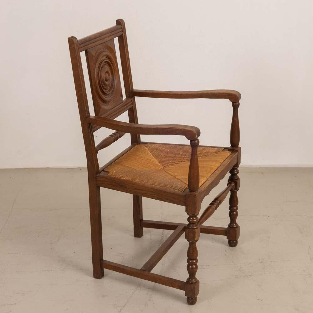 Sedia francese in Wood e tessuto di Charles Dudouyt in vendita 2
