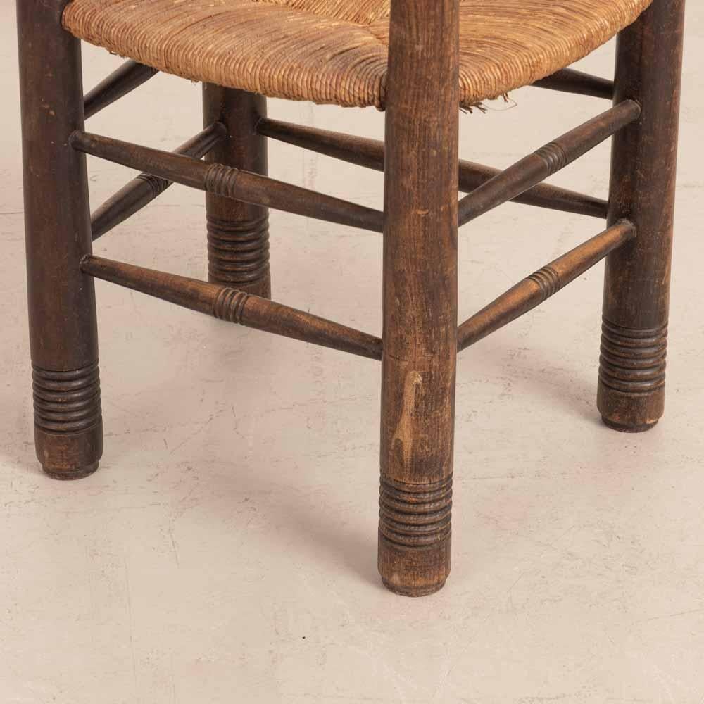 French Wood and Woven Chair by Charles Dudouyt For Sale 4