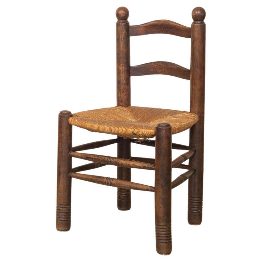 Chaise française tissée par Charles Dudouyt en vente