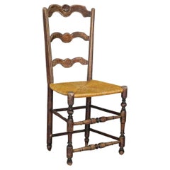 French Wood and Woven Chair