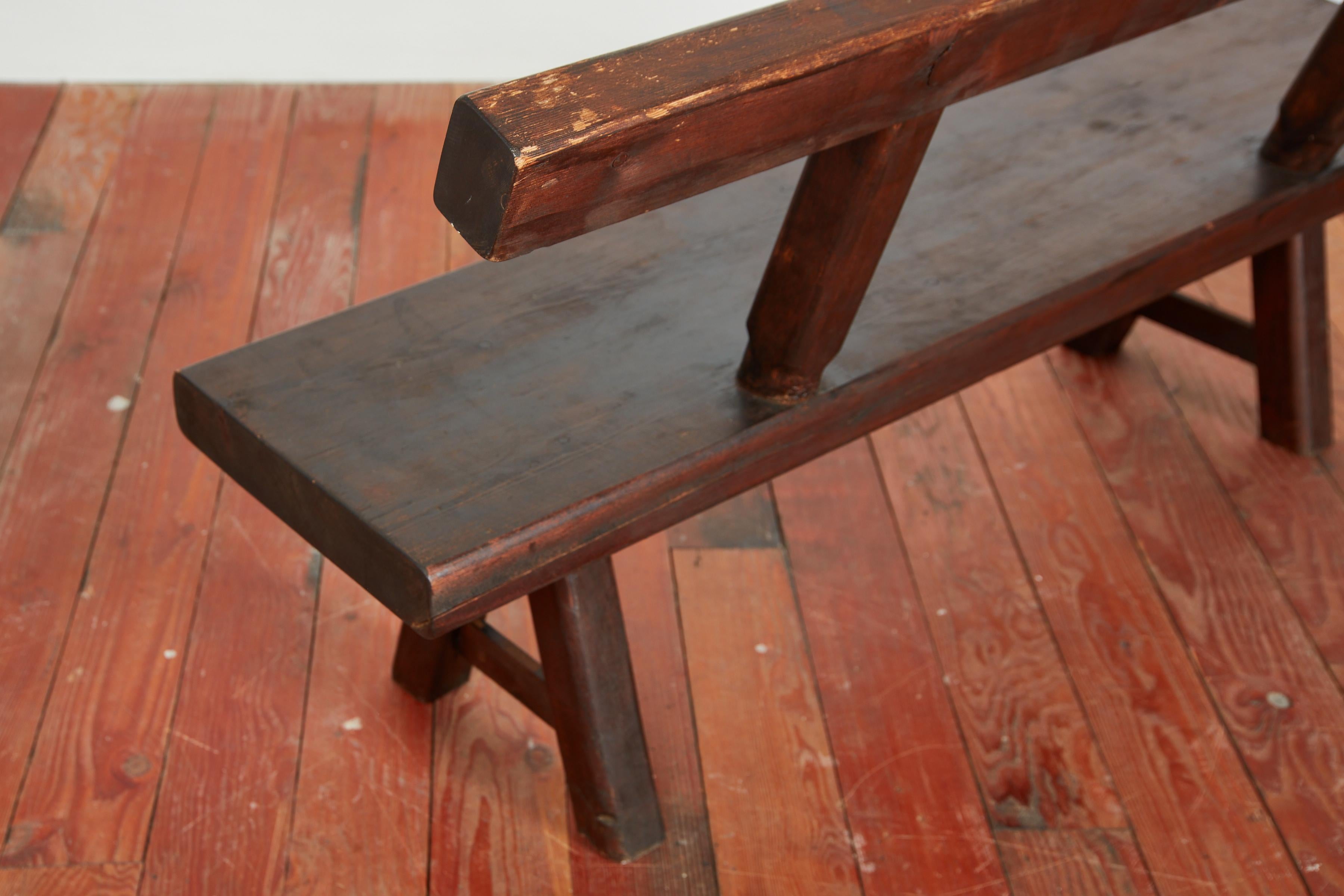 French Wood Benches  For Sale 5