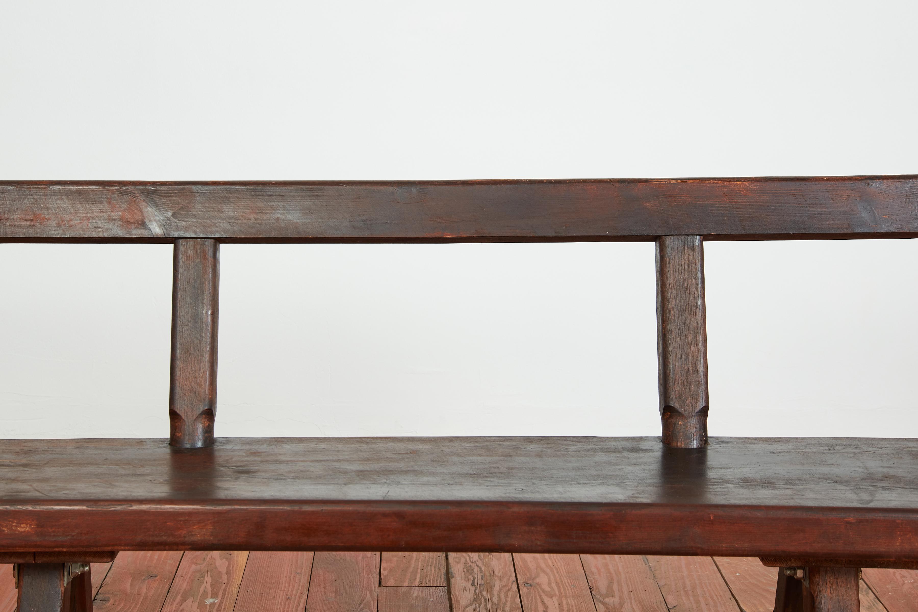 French Wood Benches  For Sale 3