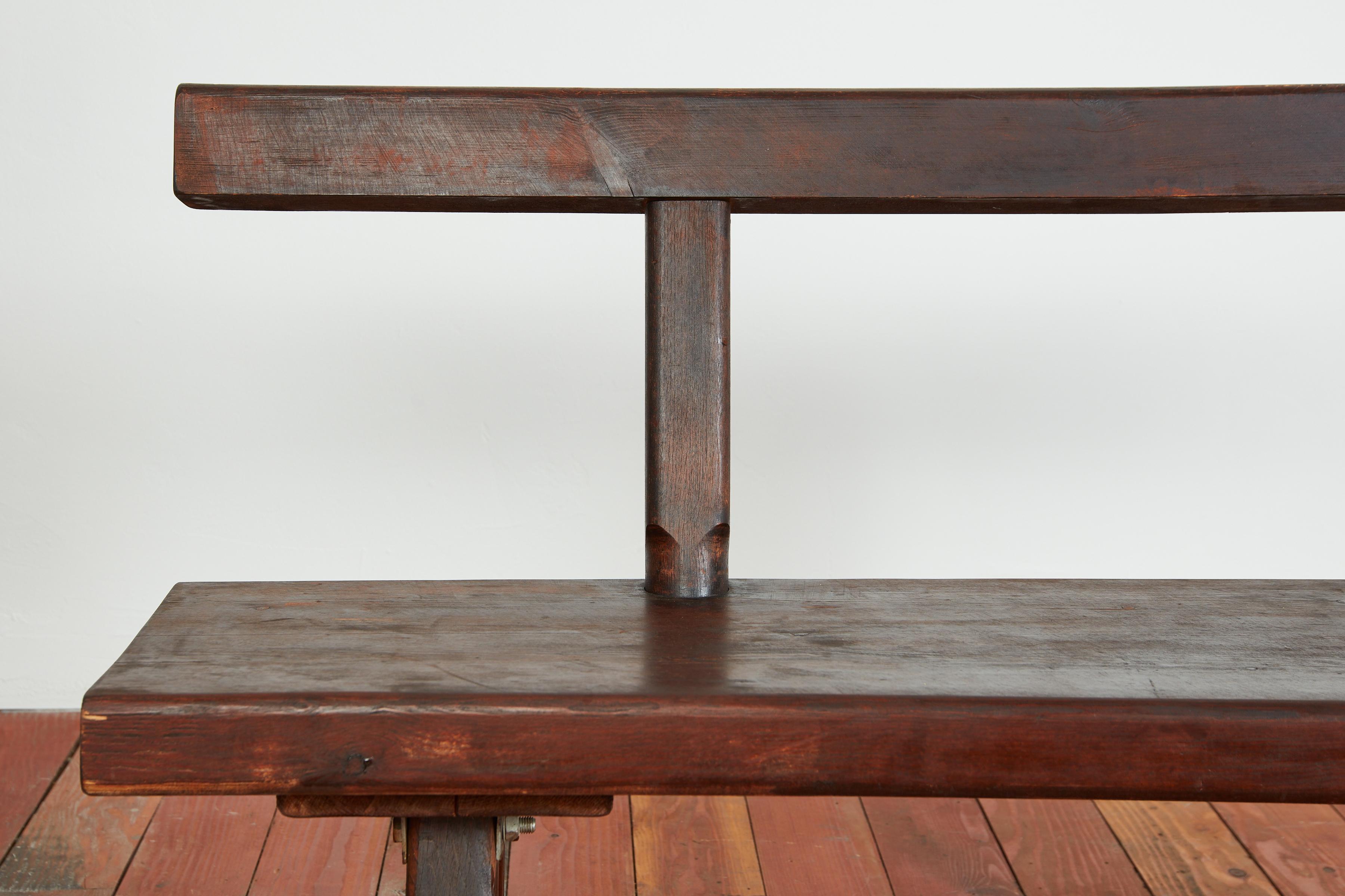 French Wood Benches  For Sale 4