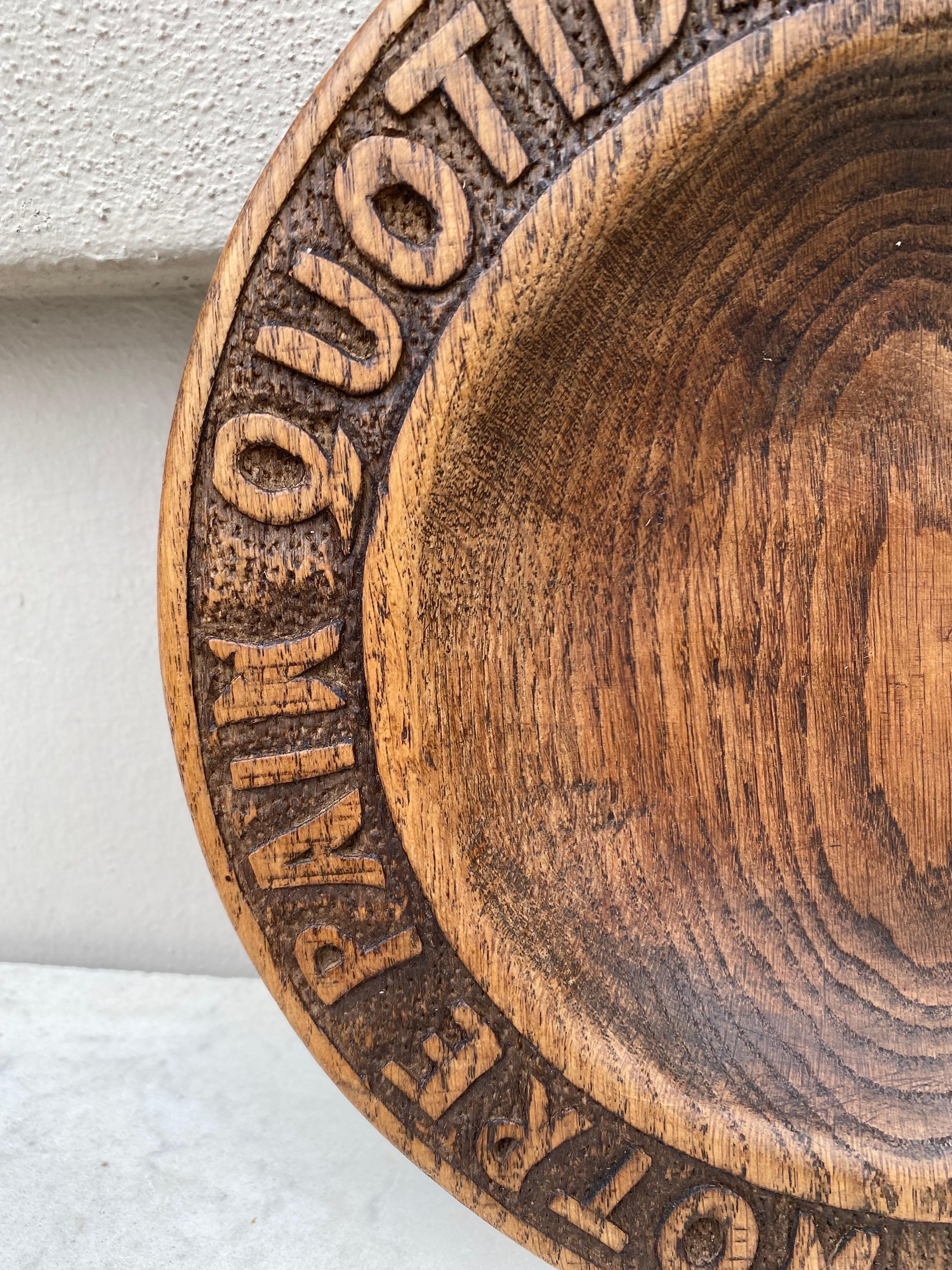 Country French Wood Bread Platter, circa 1950