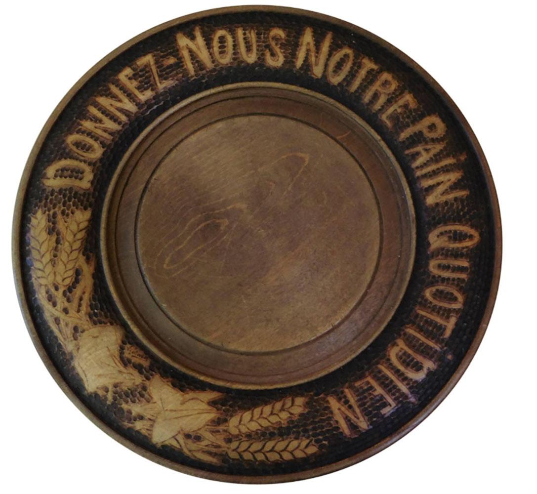Français Plat à pain en Wood Wood, vers 1950 en vente