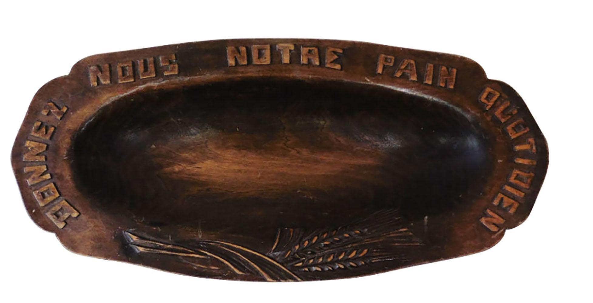 Plat à pain en Wood Wood, vers 1950 Bon état - En vente à Austin, TX