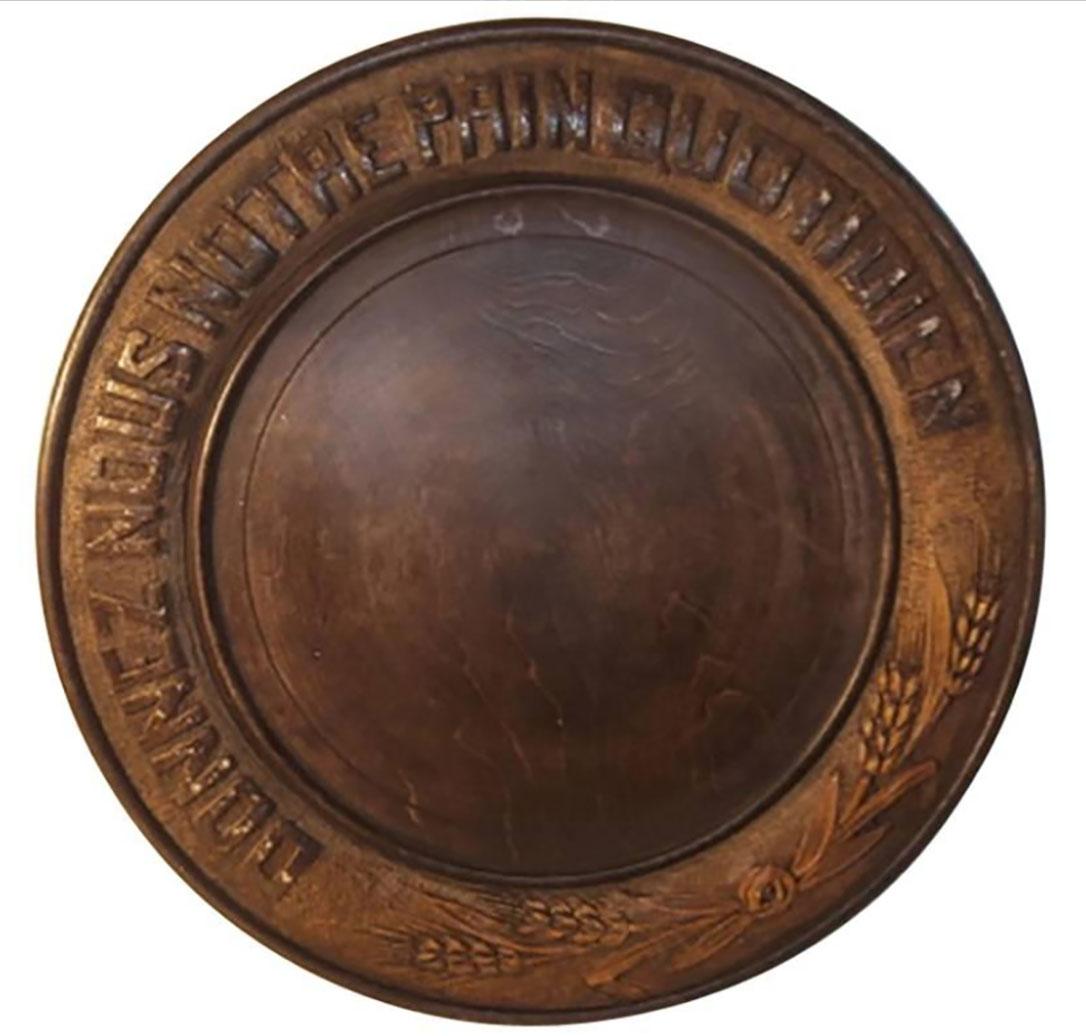 Plat à pain en Wood Wood, vers 1950 en vente 1