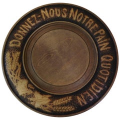 Plat à pain en bois français, datant d'environ 1950