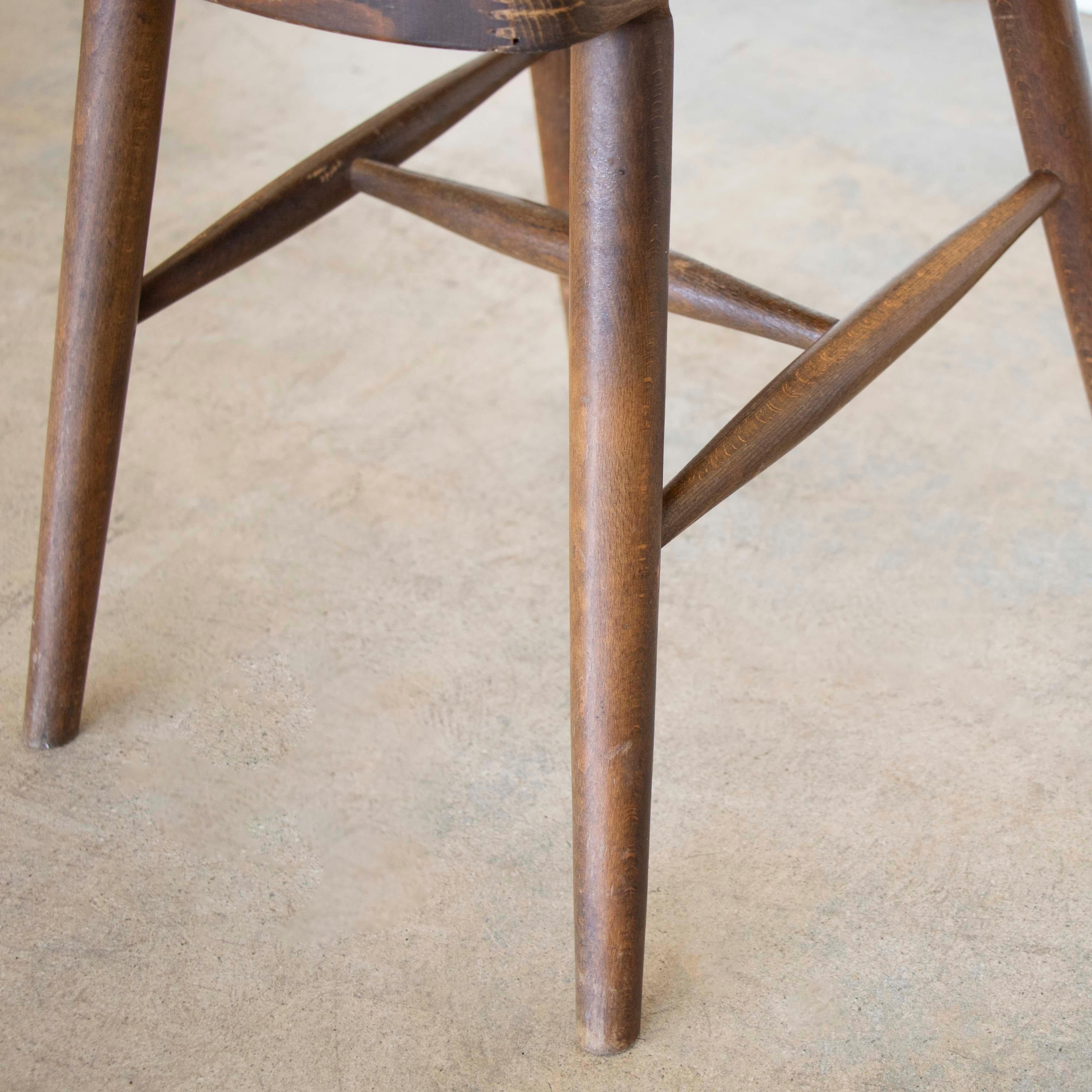 French Wood Brutalist Chairs 11