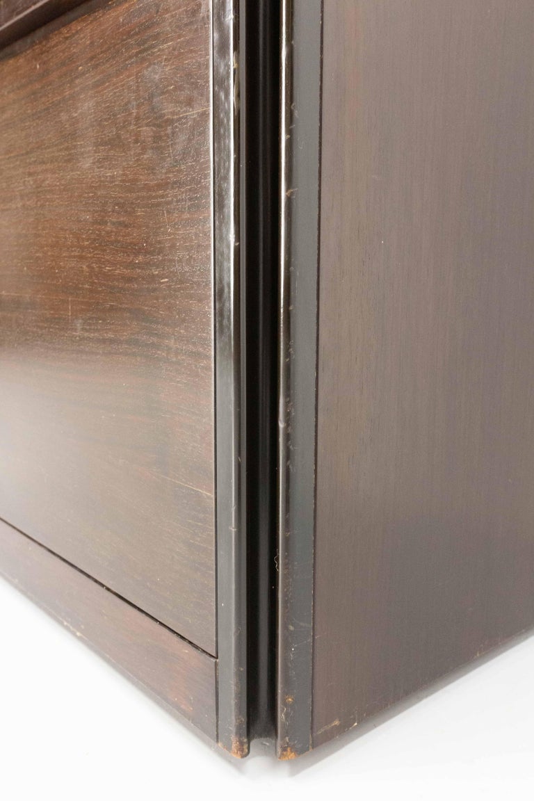 French Wood with Tambour RollTop, Drawers and Documents Binder