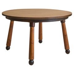 Table de salle à manger en Wood One à la manière de Georges Robert, années 1960