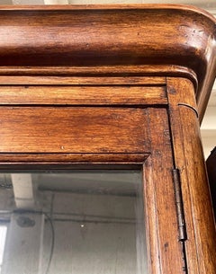 French Wood & Glass Display Cabinet, 20th Century.