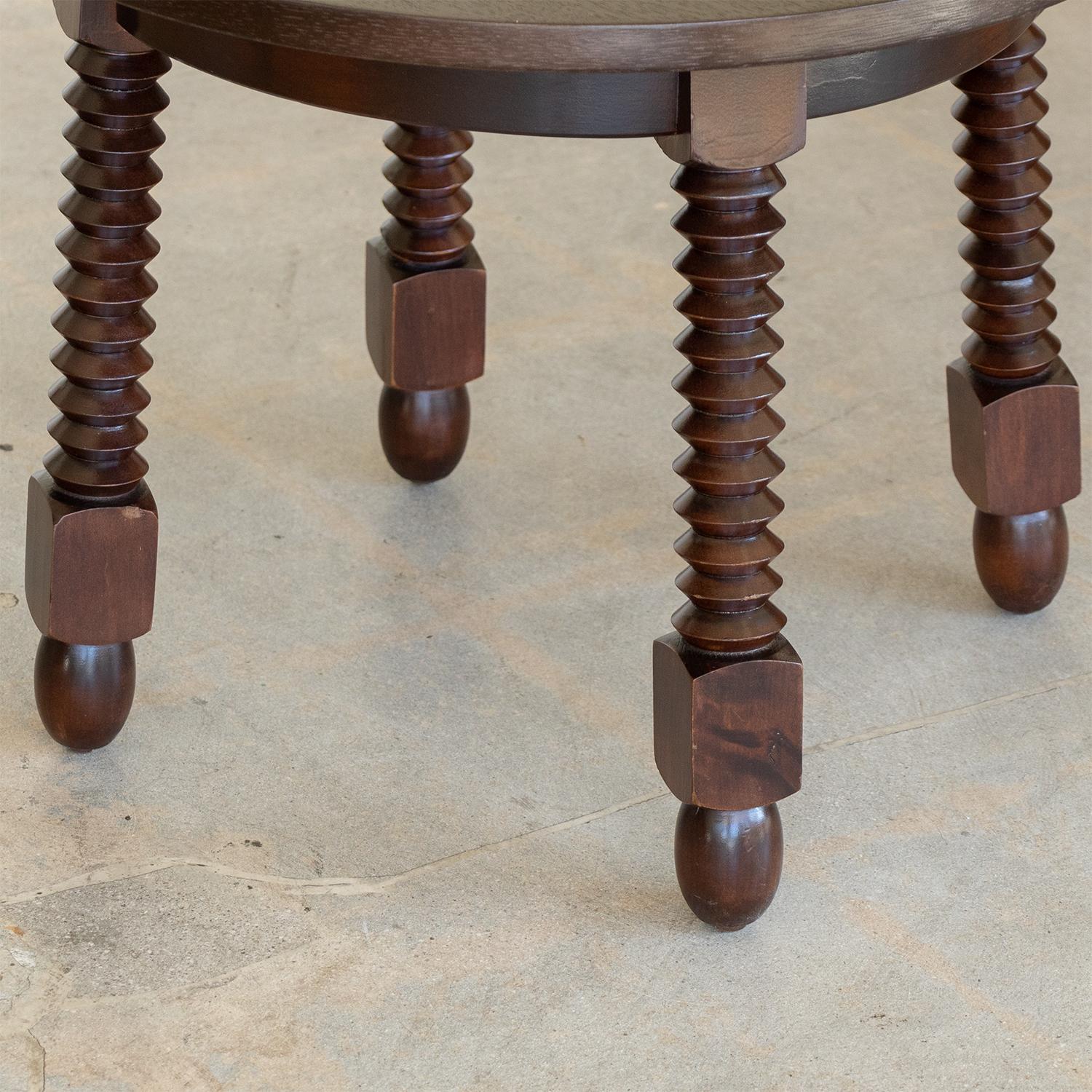 Französischer Gueridon-Tisch aus Holz im Stil von Charles Dudouyt im Angebot 2