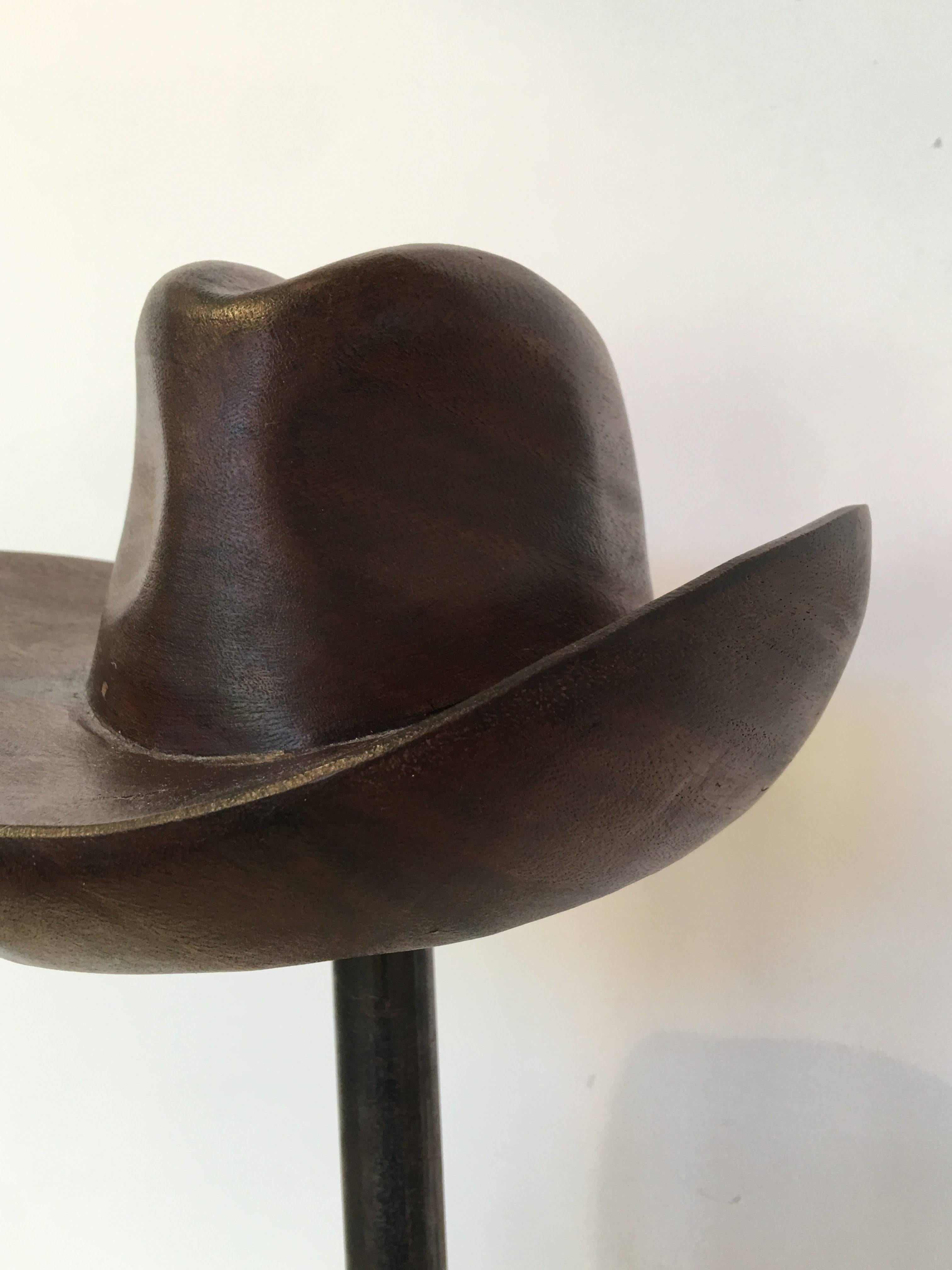 Mid-20th Century French Wood Hat Mold