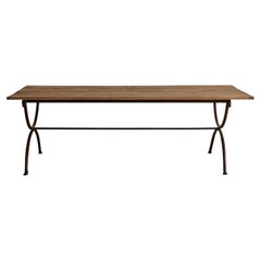 French Wood & Iron Table