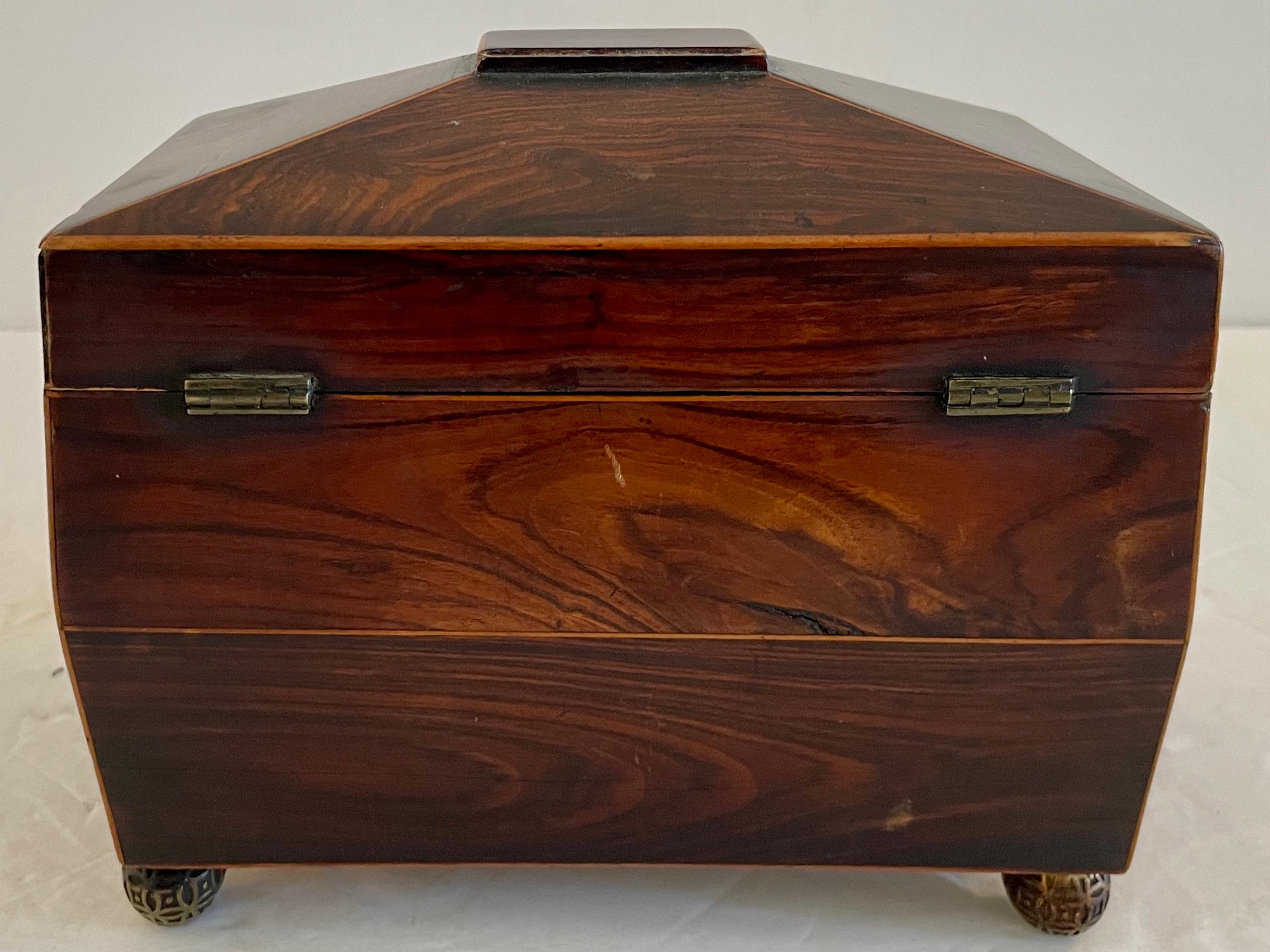 19th Century French Wood Jewelry Box For Sale