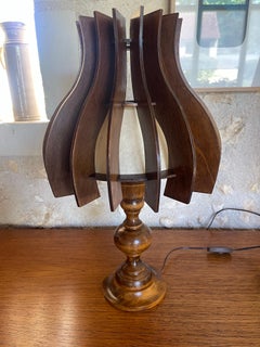 French Wood lamp 60s
