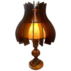 French Wood lamp 60s
