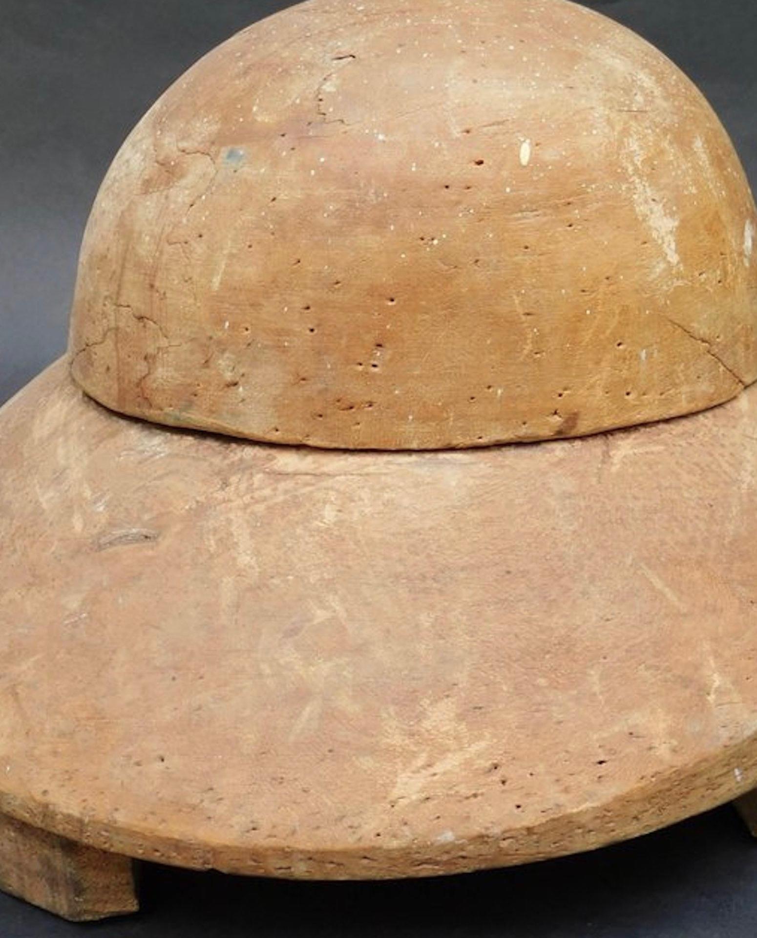  French Wood Milliner Hat Block Form, Circa 1930 1