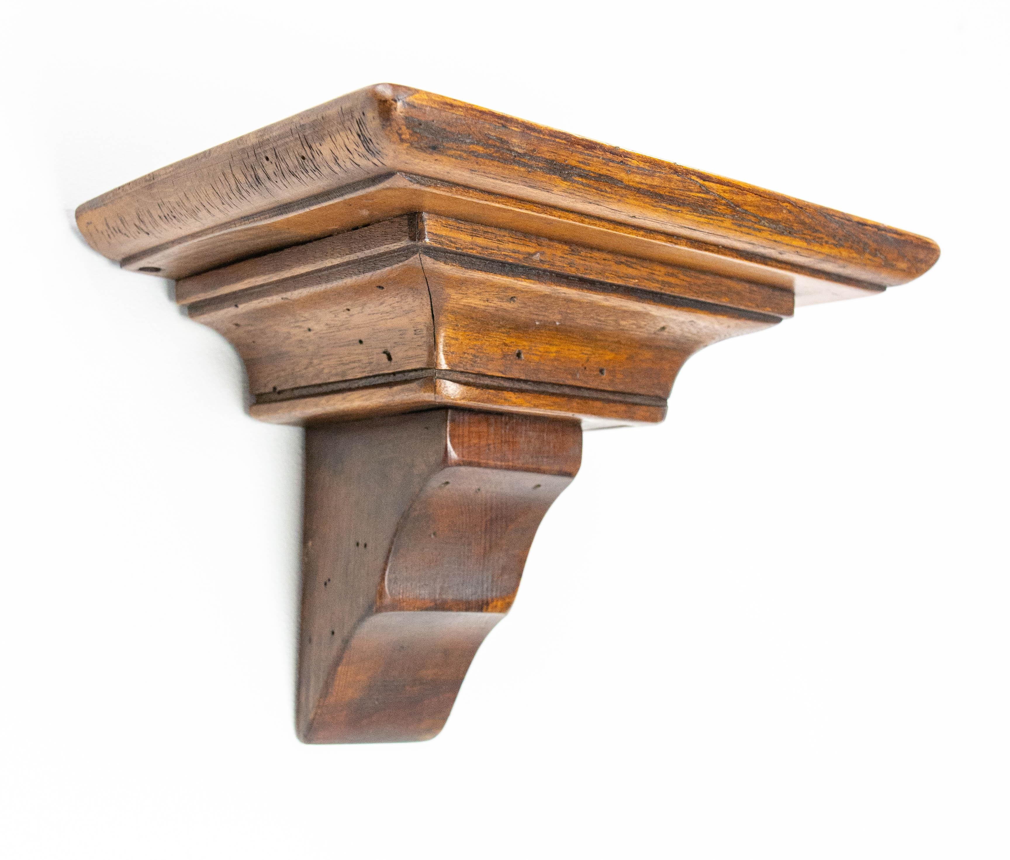 Französisches Sellette-Konsolensockelregal aus Holz für Statuette oder Lampe aus Holz für Statuette, 20 Mid-Century im Angebot 1