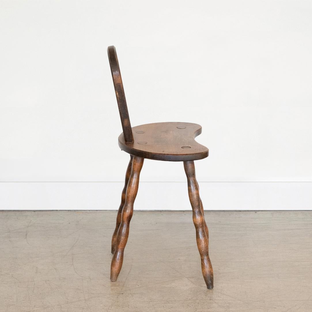 20th Century French Wood Side Chair