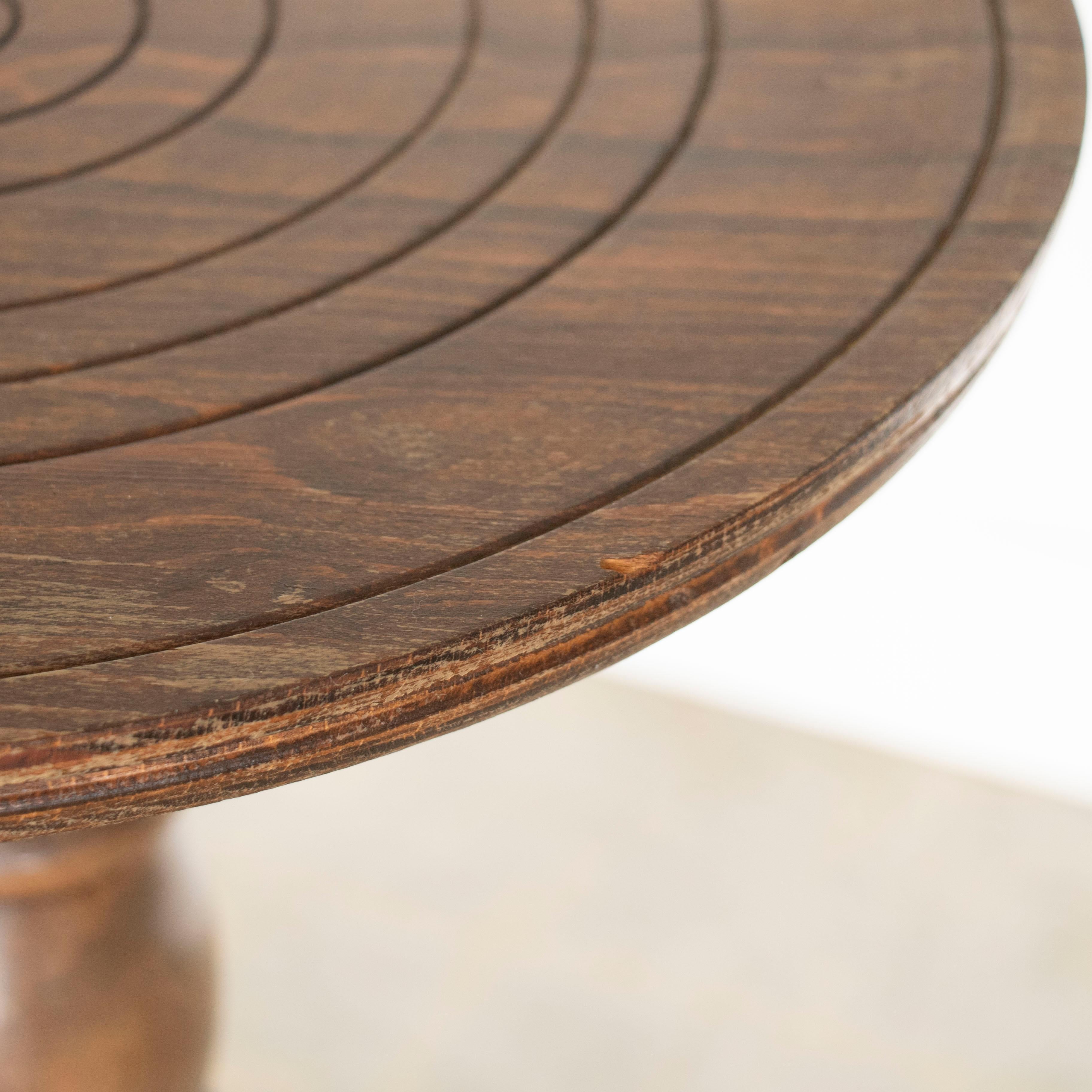 French Wood Side Table by Charles Dudouyt 5
