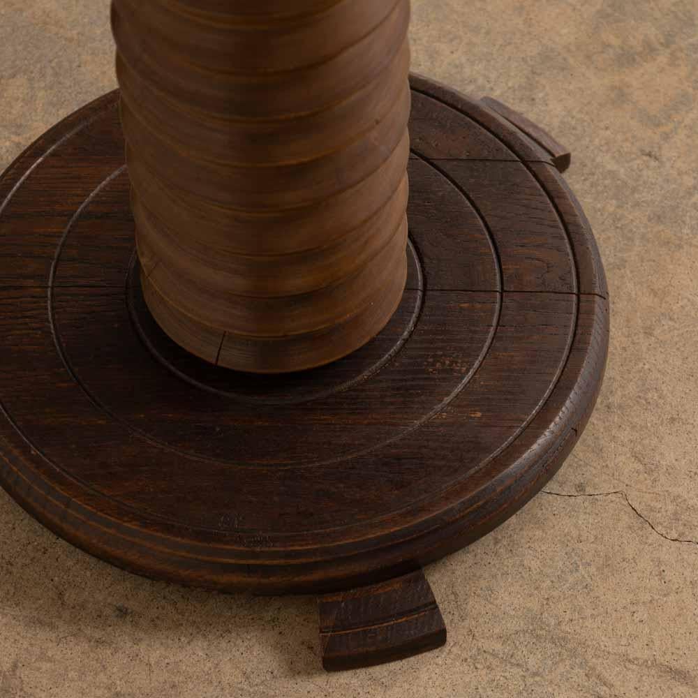 French Wood Side Table by Charles Dudouyt 5