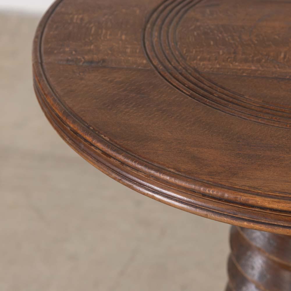 French Wood Side Table by Charles Dudouyt For Sale 5