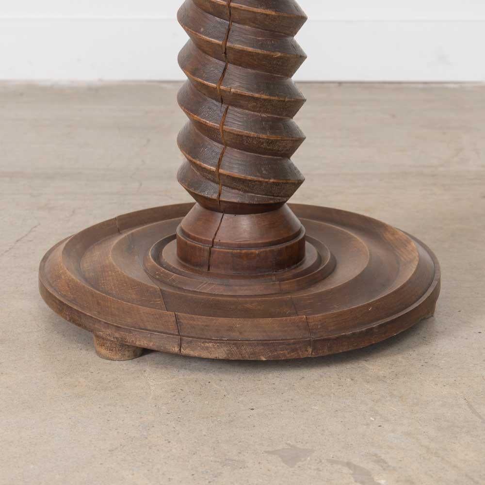 French Wood Side Table by Charles Dudouyt For Sale 7