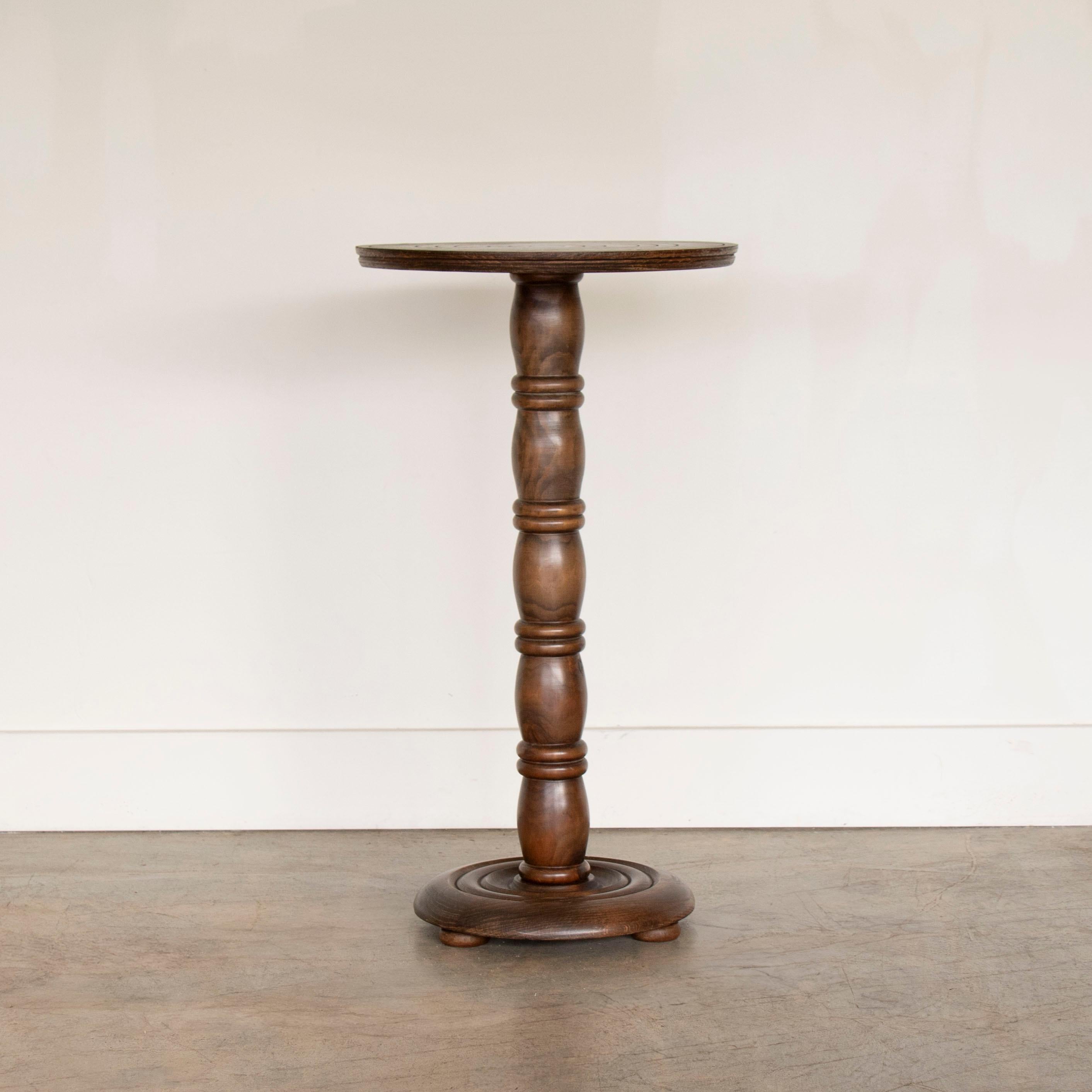 20th Century French Wood Side Table by Charles Dudouyt