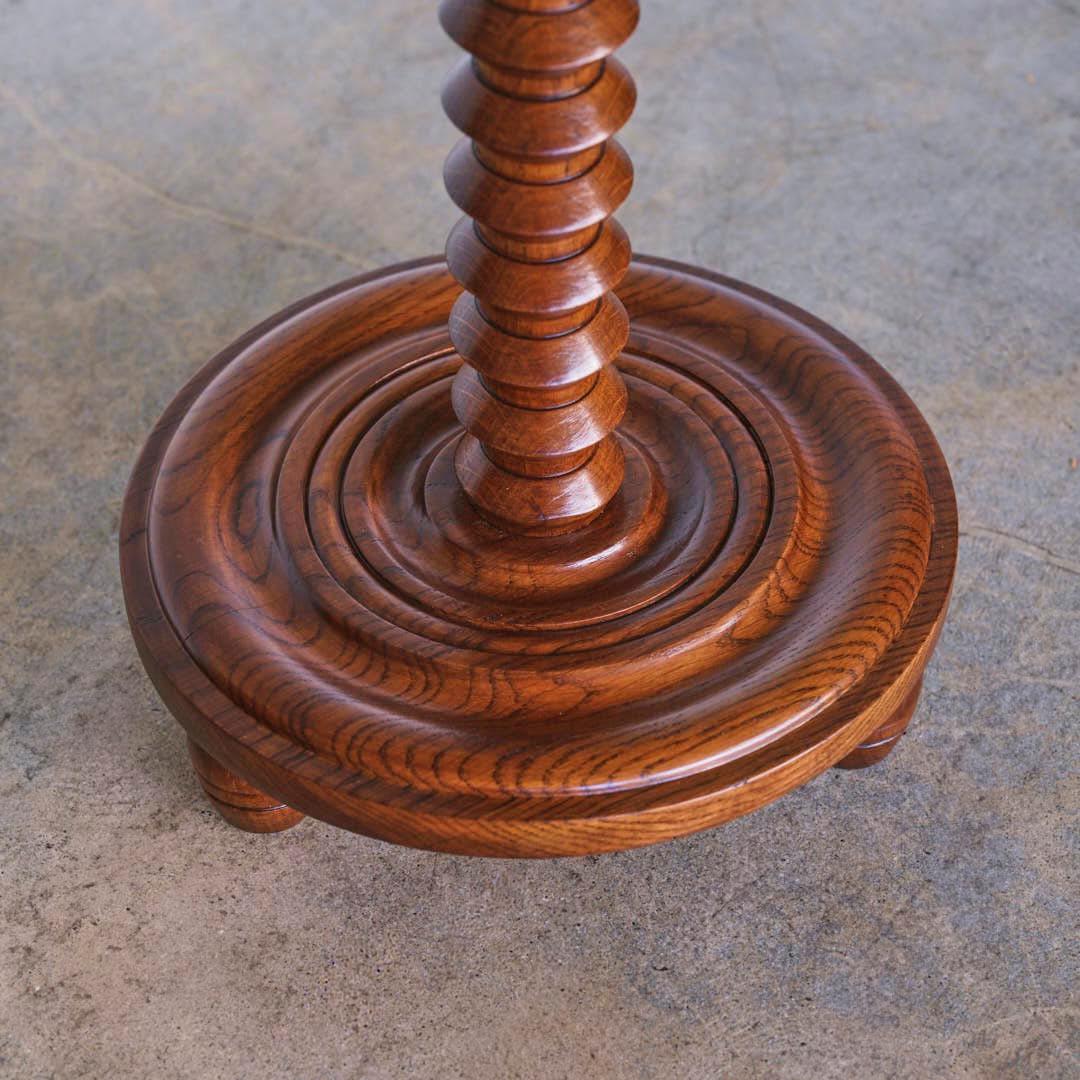 French Wood Side Table by Charles Dudouyt 1