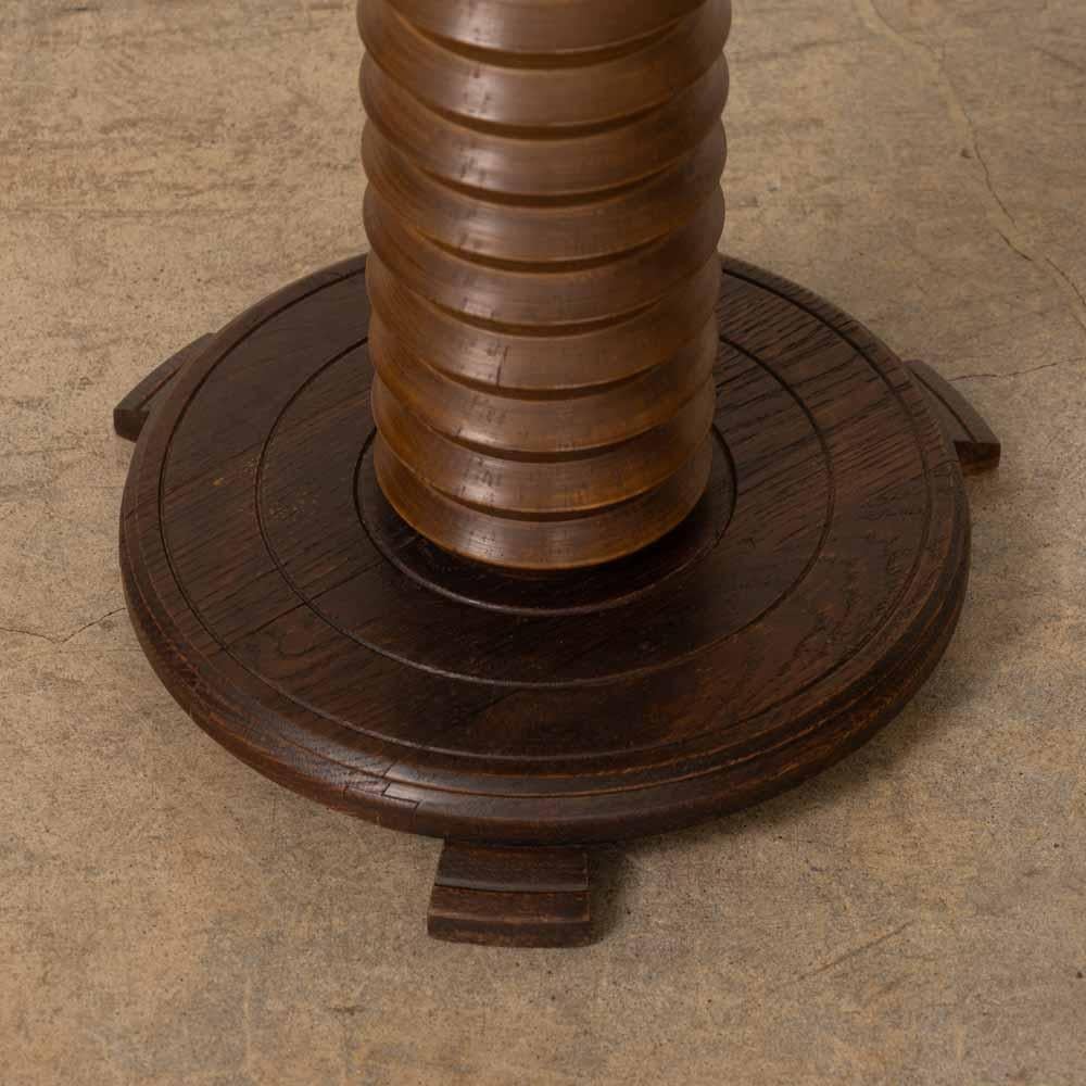 French Wood Side Table by Charles Dudouyt 4