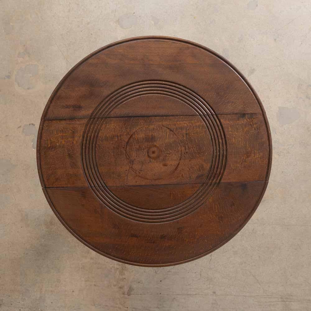 French Wood Side Table by Charles Dudouyt For Sale 4