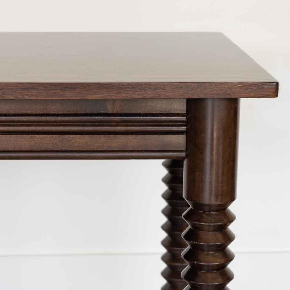 French Wood Table by Charles Dudouyt For Sale 5