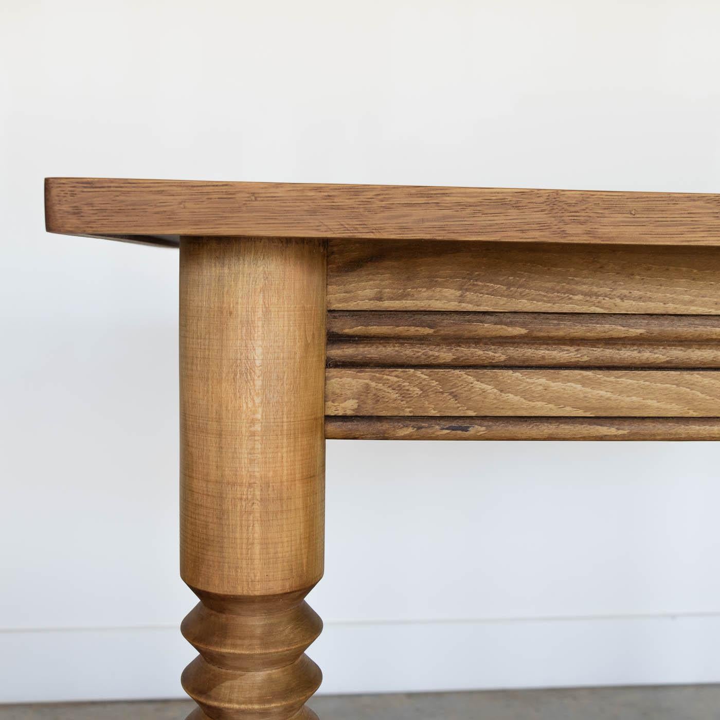French Wood Table by Charles Dudouyt 5