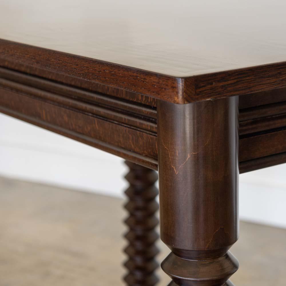 French Wood Table by Charles Dudouyt For Sale 7