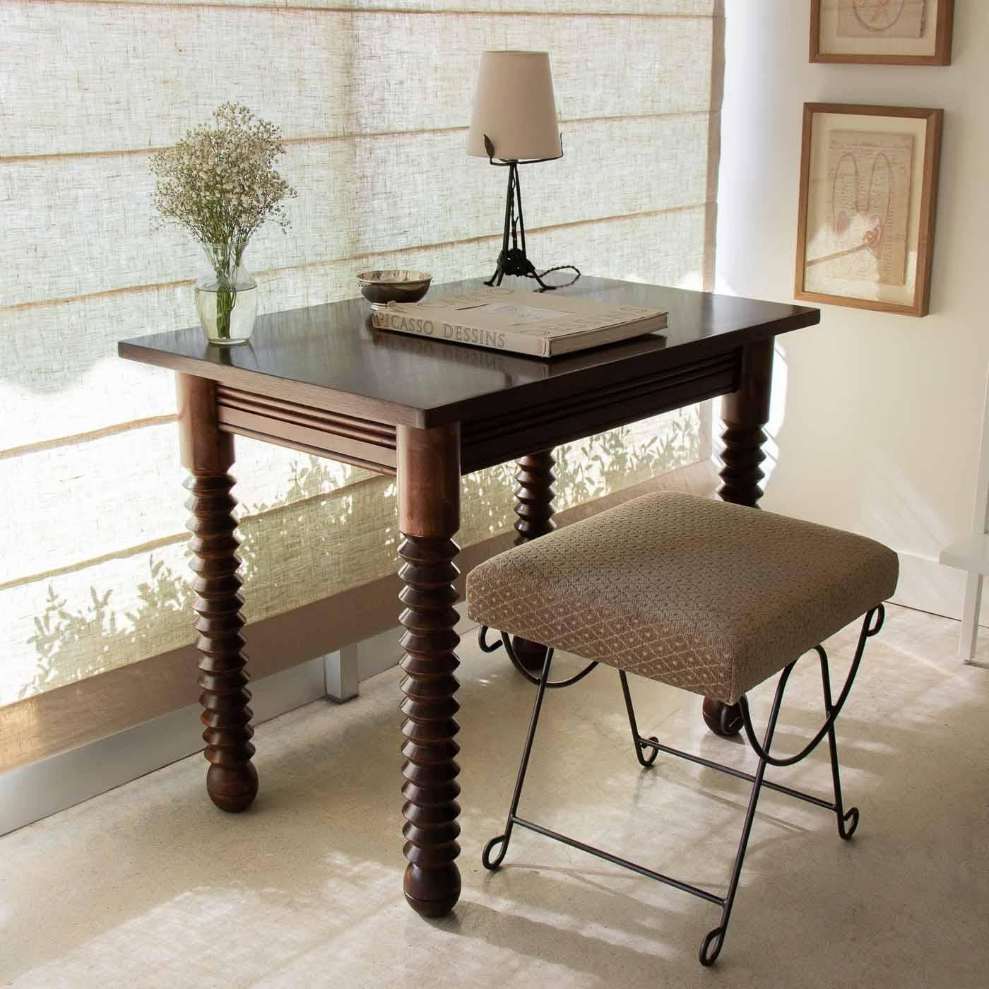 French Wood Table by Charles Dudouyt 7
