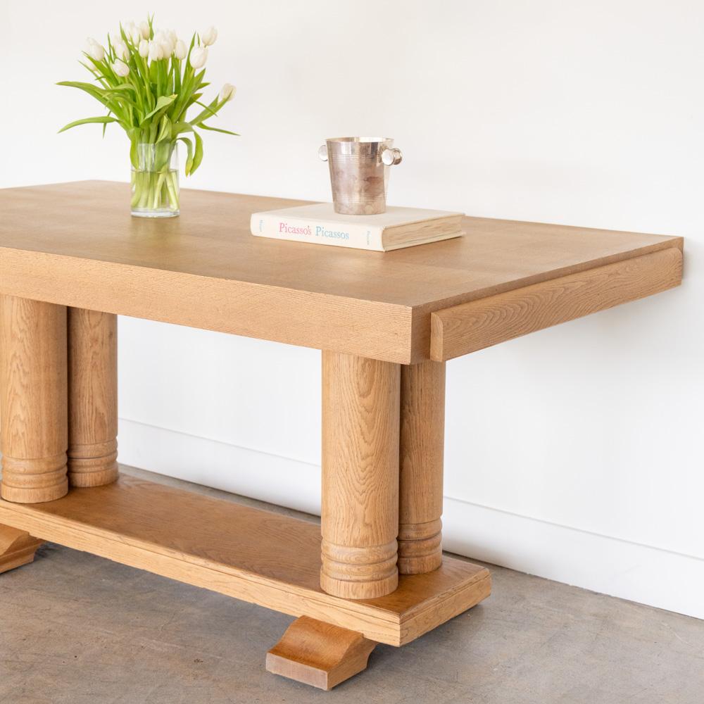 Français Table en bois française par Charles Dudouyt en vente