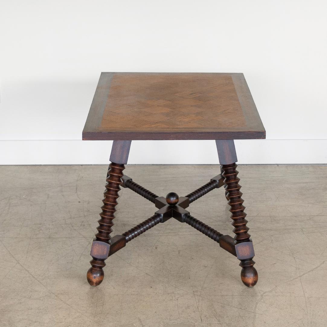 20th Century French Wood Table by Charles Dudouyt
