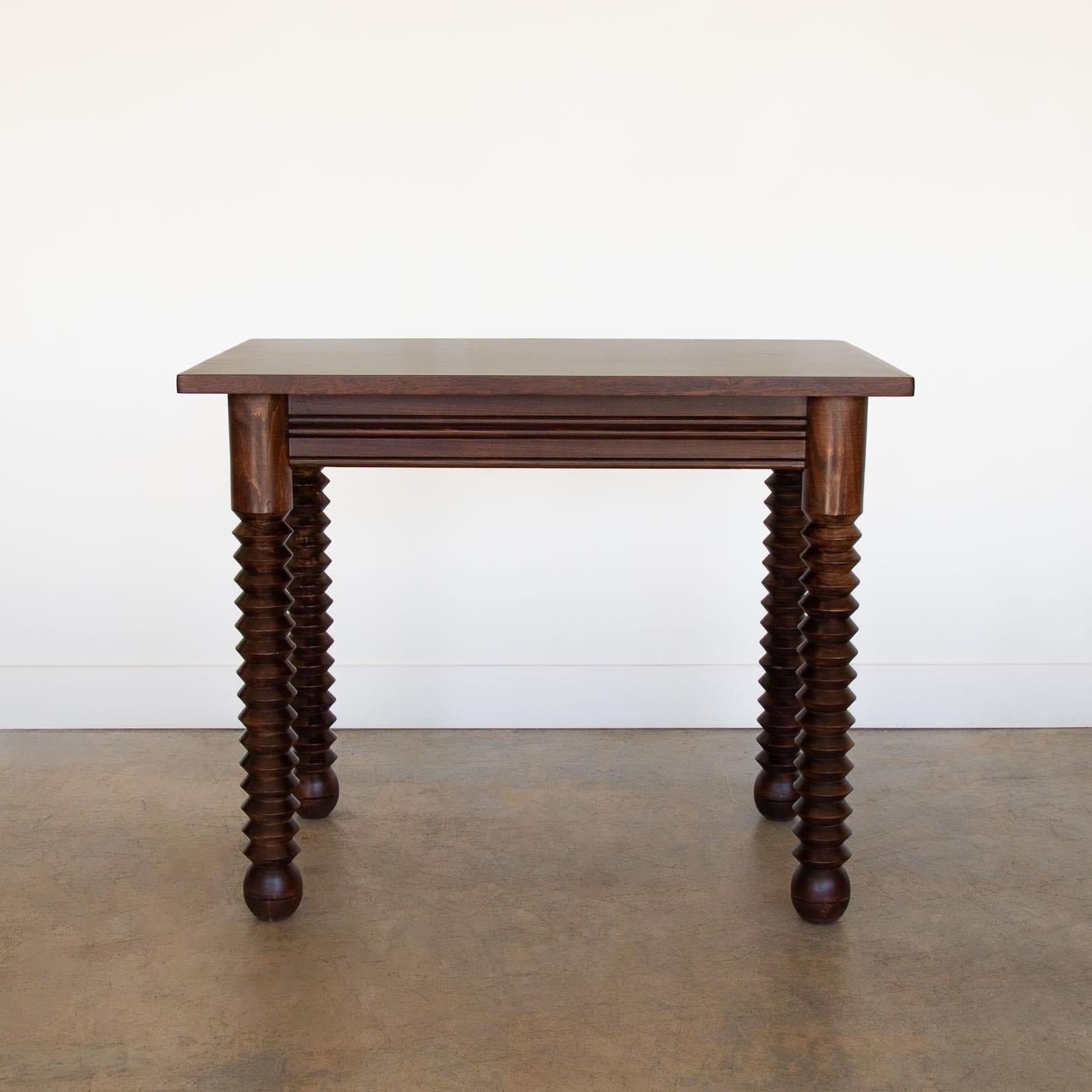 20th Century French Wood Table by Charles Dudouyt