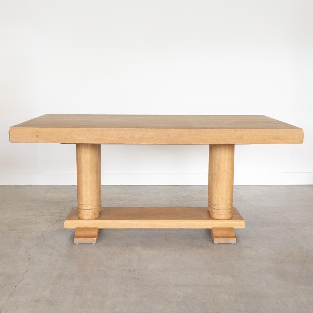Table en bois française par Charles Dudouyt Bon état - En vente à Los Angeles, CA