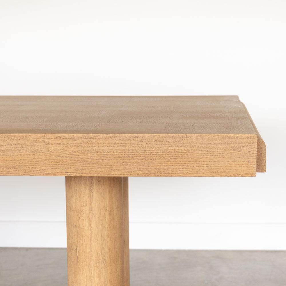 Chêne Table en bois française par Charles Dudouyt en vente