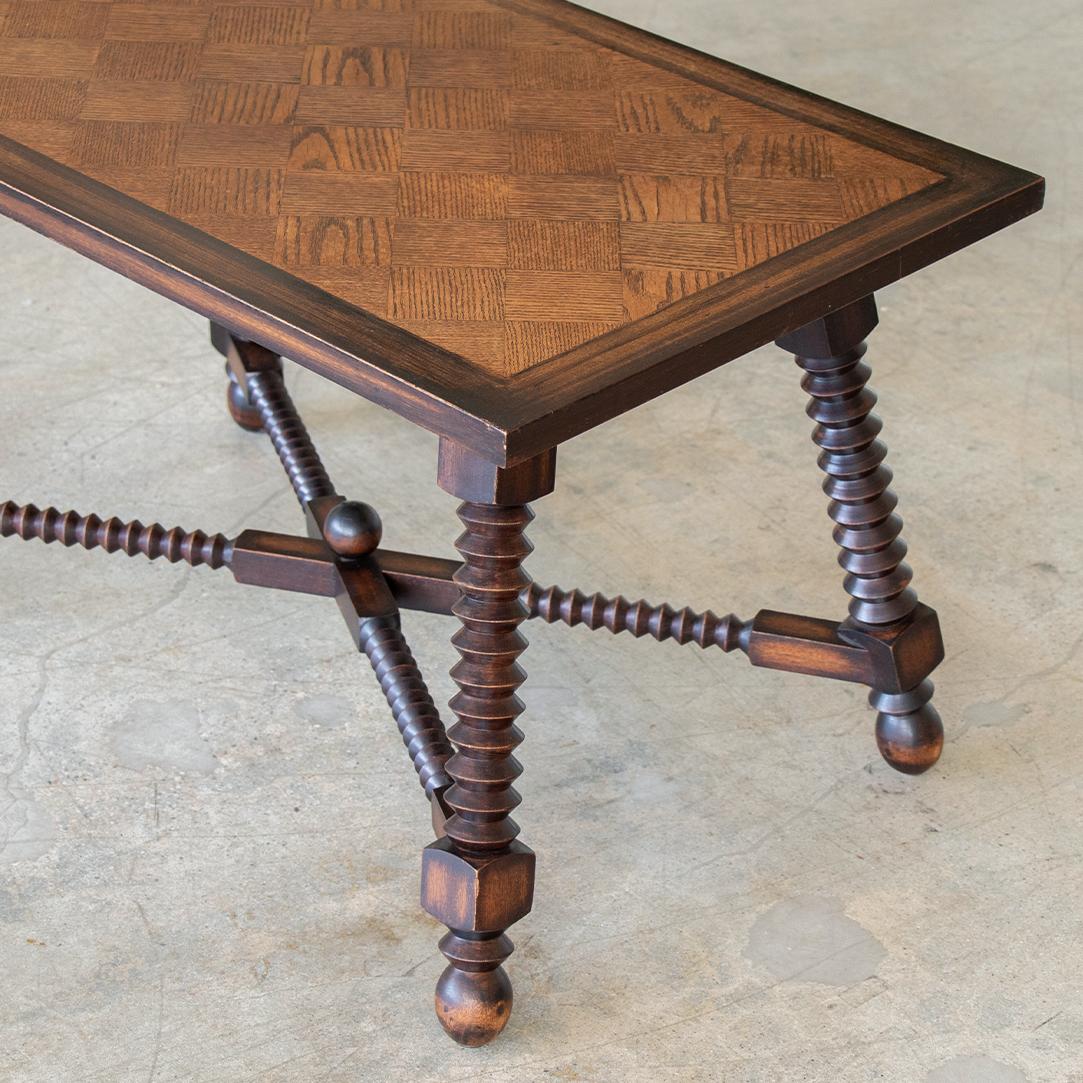 French Wood Table by Charles Dudouyt 2