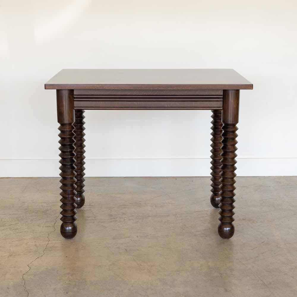 French Wood Table by Charles Dudouyt For Sale 2